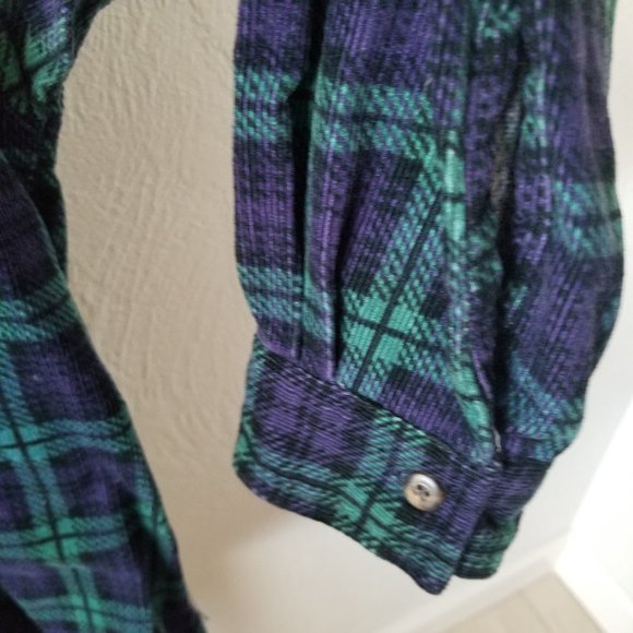 Erika Classics Plaid Shirt and Corduroy Vest M/L - Picture 6 of 10